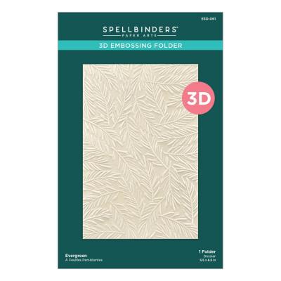 Spellbinders Embossing Folder Evergreen