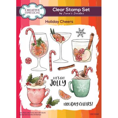 Creative Expressions Jane's Doodles Stempel - Holiday Cheers