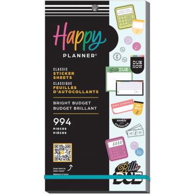 Me & My Big Ideas Happy Planner Sticker - Bright Budget