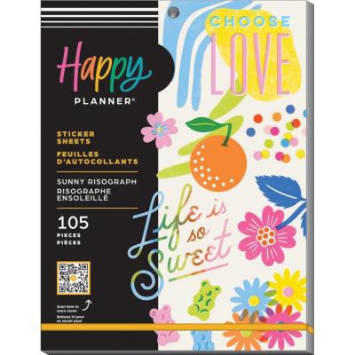 Me & My Big Ideas Happy Planner Large Sticker Value Pack - Sunny Risograph