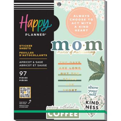 Me & My Big Ideas Happy Planner Large Sticker Value Pack - Apricot & Sage