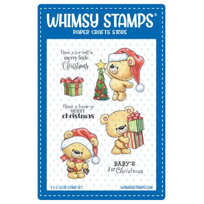 Whimsy Stamps Stempel - Teddy Bear Christmas Eve