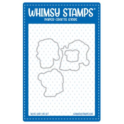 Whimsy Stamps Outline Die Set - Teddy Bear Christmas Eve