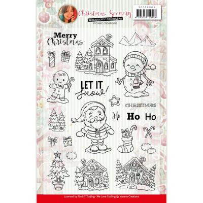 Find It Trading Christmas Scenery Stempel