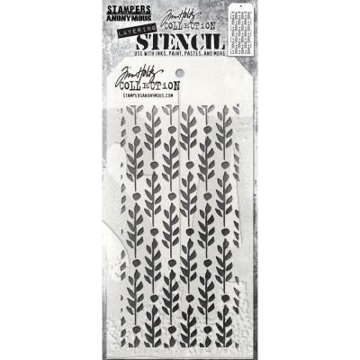 Stampers Anonymous Tim Holtz Stencil - Berry Leaves