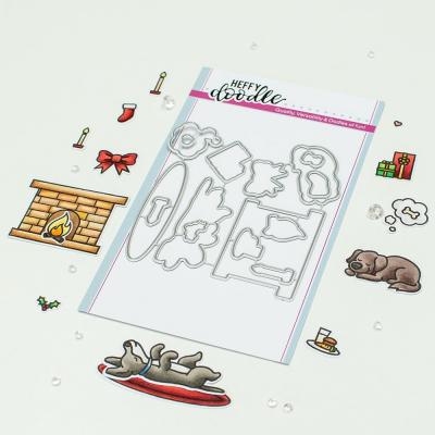 Heffy Doodle Outline Dies - Fireside Dreams