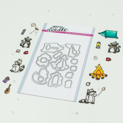 Heffy Doodle Outline Dies - Camping Critters