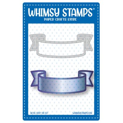 Whimsy Stamps Cutting Die - Slimline Banner
