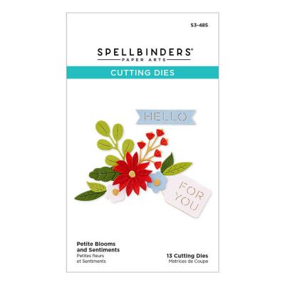 Spellbinders Etched Dies - Petite Blooms and Sentiments