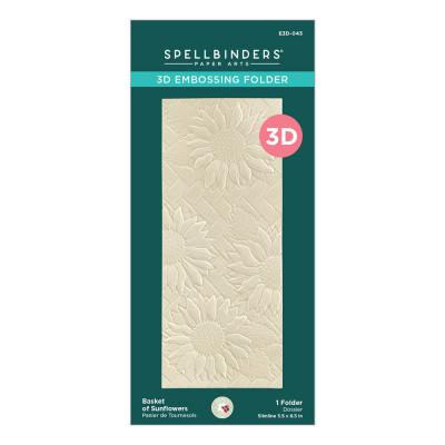 Spellbinders Embossing Folder - Basket of Sunflowers