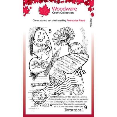 Woodware Stempel - Paper Nib Butterfly