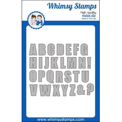 Whimsy Stamps Die Set - Bold ABC