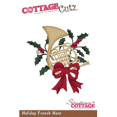 Scrapping Cottage Cutz - Holiday French Horn