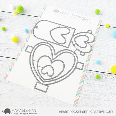 Mama Elephant Creative Cuts - Heart Pocket Set