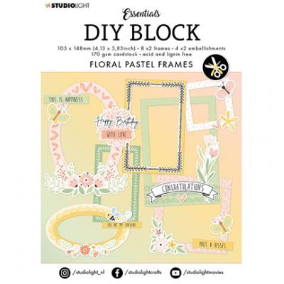 StudioLight Die Cut Block - Floral Pastel Frames