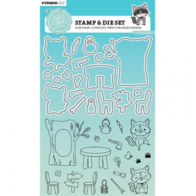 StudioLight Sweet Stories Stamp & Die Set - Outdoorsy