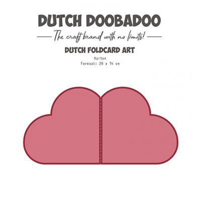 Dutch DooBaDoo Stencil - Herzen