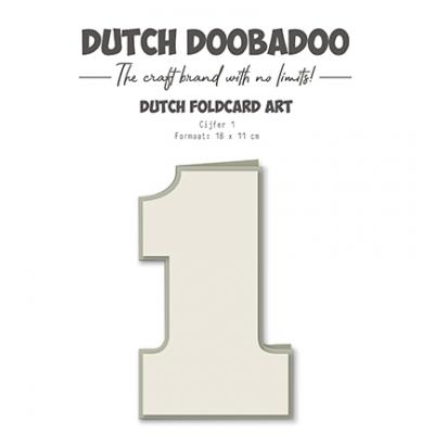 Dutch DooBaDoo Stencil - Ziffer 1