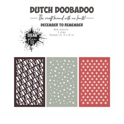 Dutch DooBaDoo Stencil - December to Remember -