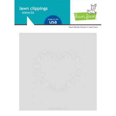 Lawn Fawn Stencils - Heart Wreath