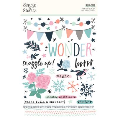 Simple Stories Winter Wonder - Rub-ons