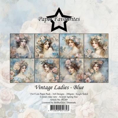 Paper Favourites Paper Pack - Vintage Ladies Blue