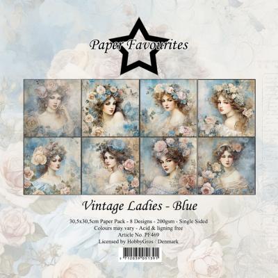 Paper Favourites Paper Pack - Vintage Ladies Blue