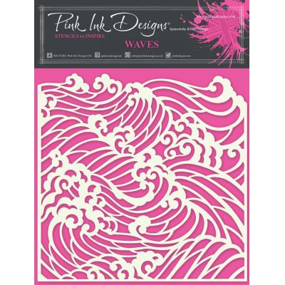 Pink Ink Designs Stencil - Waves