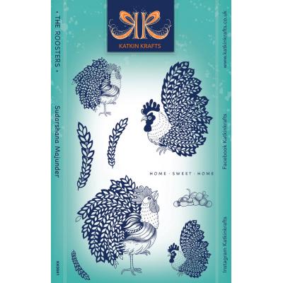 Katkin Krafts Stempel - The Roosters