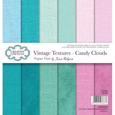 Creative Expressions Jamie Rodgers 8x8 Inch Paper Pad - Candy Clouds