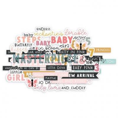 Masterpiece Die Cuts - Baby Girl - Text