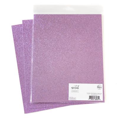 Pinkfresh Studio Essentials Glitter Cardstock - Candy Violet