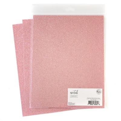 Pinkfresh Studio Essentials Glitter Cardstock - Blush