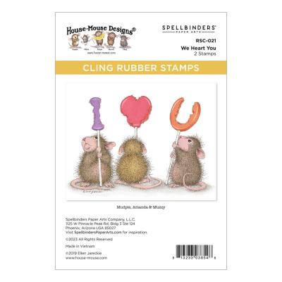 Spellbinders House Mouse Stempel We Heart You