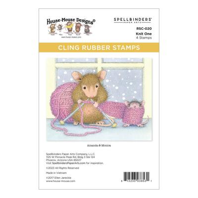 Spellbinders House Mouse Stempel Knit One