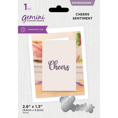 Gemini Cutting Die - Cheers Sentiment