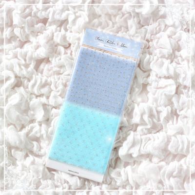 Asuka Studios Glitter Ribbon - Blueberry & Skyblue