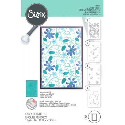 Sizzix Layered Stencils - Lacey