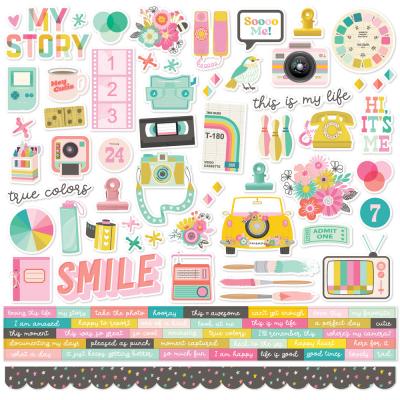 Simple Stories True Colors - Cardstock Stickers