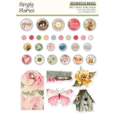 Simple Stories Simple Vintage Spring Garden - Decorative Brads