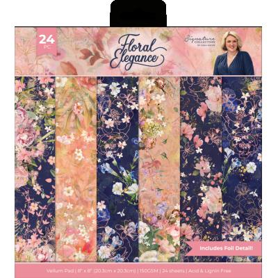 Crafter's Companion Floral Elegance - Vellum Pad