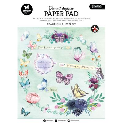 StudioLight Die-Cut Paper Pad - Beautiful Butterfly