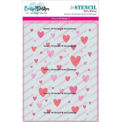 CarlijnDesign Stencils A6 Hearts