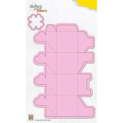 Nellie Snellen Cutting Die - Wrapping Box Clover