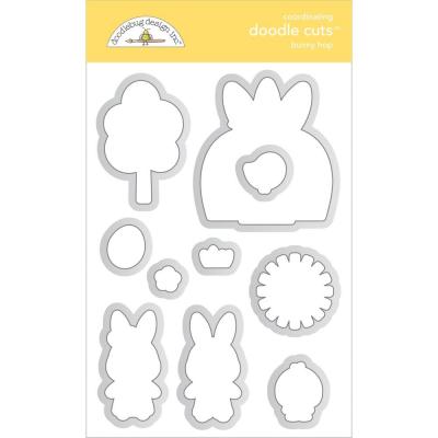 Doodlebug Bunny Hop - Outline Die