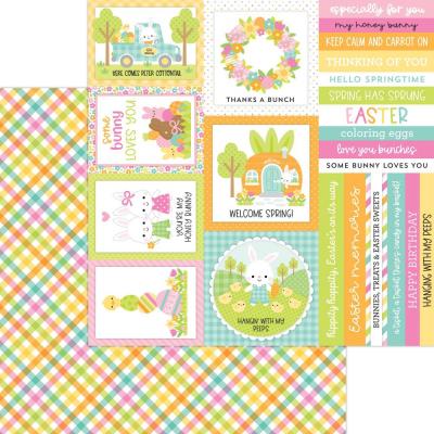 Doodlebug Bunny Hop Designpapier - Easter Basket