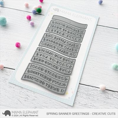 Mama Elephant Creative Cuts - Spring Banner Greetings