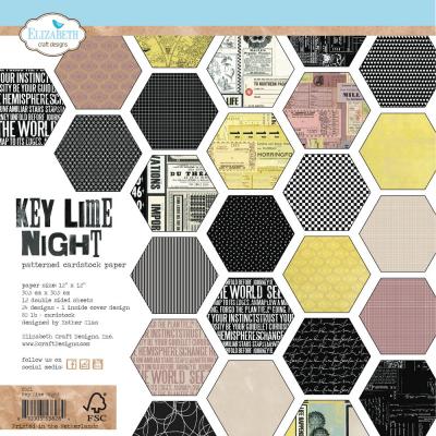 Elizabeth Craft Designs Paper Pad - Key Lime Night