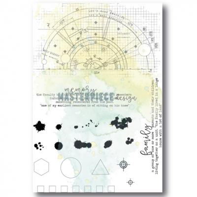 Masterpiece Design Stempel - Blueprint Splatters