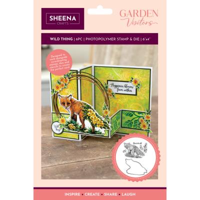 Crafter's Companion Garden Visitors Stamp & Die - Wild Thing